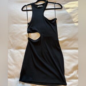 Abercrombie Asymmetrical Cutout Black Dress